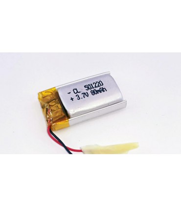Аккумулятор LiPo 501220 с платой защиты 3.7V 80mah (15564)