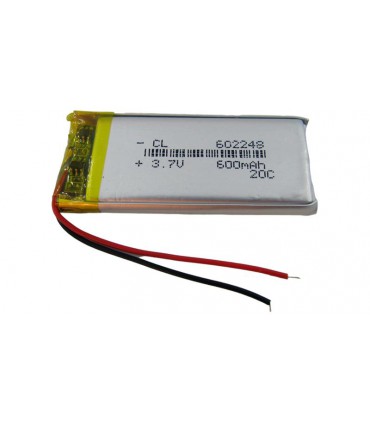 Аккумулятор LiPo 3.7V 602248 600mAh 20C 6*22*48мм (16972)
