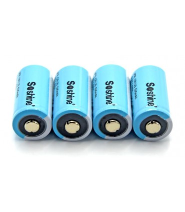 Аккумулятор Soshine 16340 RCR123 CR123 LiFePo 3.2V 500mAh (15000)