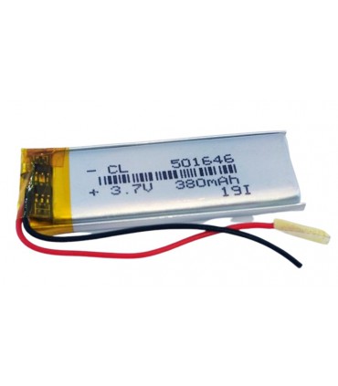 Аккумулятор LiPo 501646 с платой защиты 3.7V 380mah (15562)