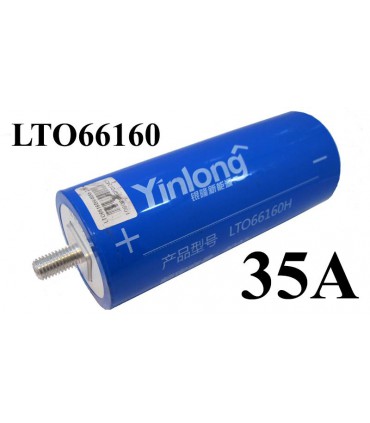 Аккумулятор литий титанат Lito Lto 66160 35Ah 25000 циклов 1мОм 10C (15819)