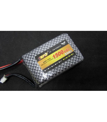 Аккумулятор квадрокоптера LiPo 11.1V 70C 1500mah 3S XT60 146г 65*43*24мм (16024)