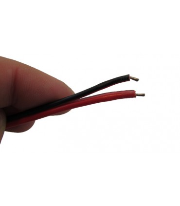 Разъем черный с кабелем DC мама 5.5*2.1мм 0.75мм 15см (18198)