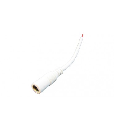 Разъем белый с кабелем DC мама 5.5*2.1мм 0.75мм 15см (18200)