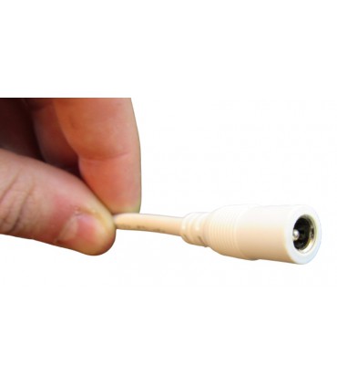 Разъем белый с кабелем DC мама 5.5*2.1мм 0.75мм 15см (18200)