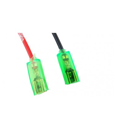 Пара ножевых клемм 6.3мм с кабелем 10см (18579)