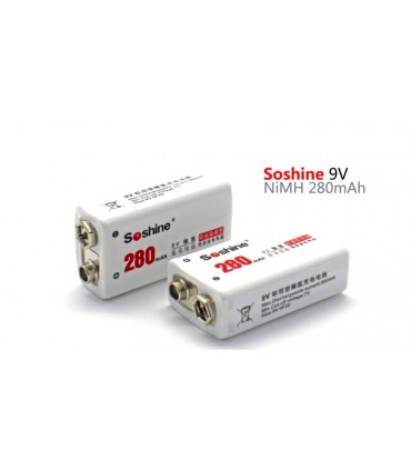Крона Soshine Ni-Mh 9V 280mAh (15003)