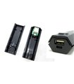 Powerbank павербанк для зарядки телефона 1*18650 5V 1A DIY черный (15699)