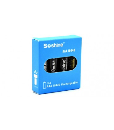 Аккумулятор Li-Ion 3.7V Soshine AAA 10440 с лепестками (17194)