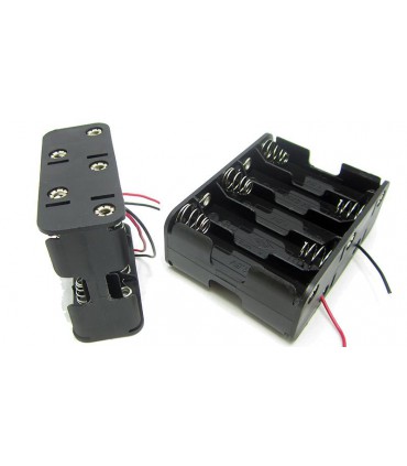 Холдер бокс для аккумуляторов батареек 10*AA 10*14500 (15447)