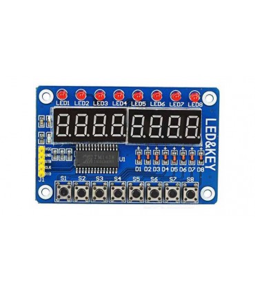 Модуль клавиатуры и светодиодной индикации TM1638 LEDKEY (12469)