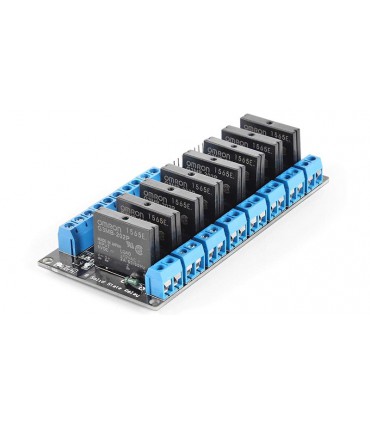 Модуль реле твердотельного 8-канальный на G3MB-202P 5V 2A (17525)