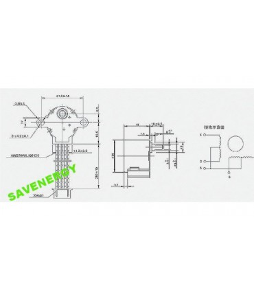 4-фазный шаговый мотор ULN2003 28YBJ-48 Arduino (10203)