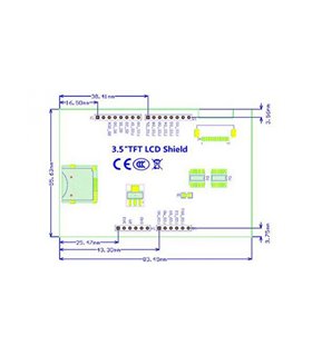 Дисплей TFT LCD 3.5 дюйма ILI9486 универсальный для Arduino Mega 2560 Arduino Uno (16143) Дисплей TFT LCD 3.5 дюйма ILI9486 универсальный для Arduino Mega 2560 Arduino Uno (16143)