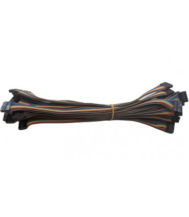 Кабельный шлейф Dupont 8pin 2 ряда 2.54мм 310мм (19389)