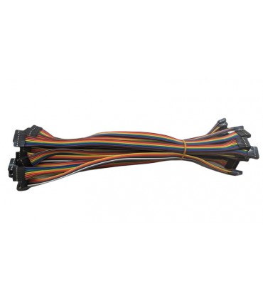 Кабельный шлейф Dupont 7pin 2 ряда 2.54мм 310мм (19388)