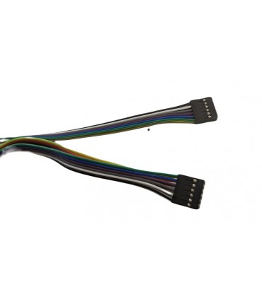 Кабельный шлейф Dupont 6pin 2 ряда 2.54мм 310мм (19387)