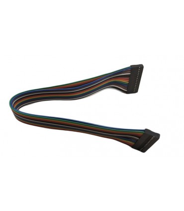 Кабельный шлейф Dupont 16pin 2 ряда 2.54мм 310мм (19395)