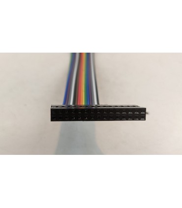 Кабельный шлейф Dupont 15pin 2 ряда 2.54мм 310мм (19394)