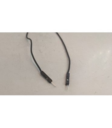 Кабель жгут Dupont силикон 30см папа черный 1шт (19402)