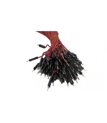 Кабель жгут Dupont силикон 30см папа мама красный 1шт (19398)