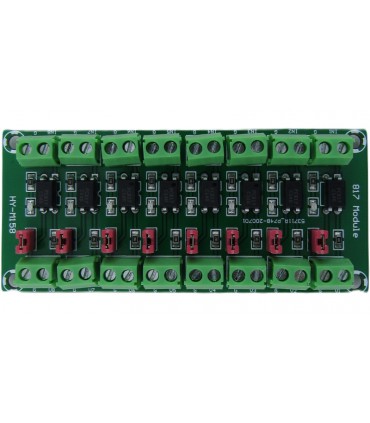 Модуль оптопара PC817 8-канальный с изоляцией. (18982)