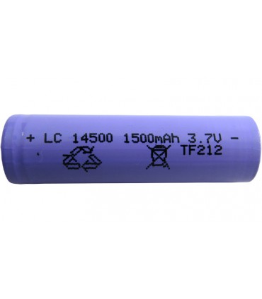 Аккумулятор литиевый LiIon 14500 3.7V технический AA 1500mAh (18829)