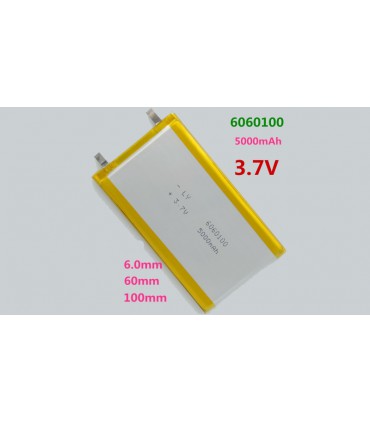 Аккумулятор Li-Ion 3.7V 6060100 5000mAh 6*60*100mm (15541)