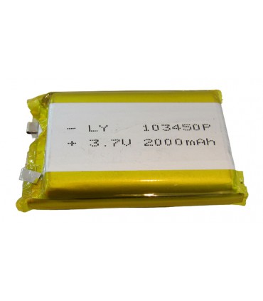 Аккумулятор Li-Ion 3.7V 103450 2000mAh GPS 10*34*50mm (15542)