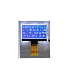 Дисплей LCD LX12864L1 LX12864P1 53*40мм синий (16371)