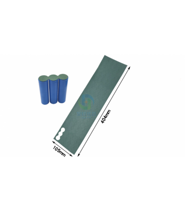 Бумажная изоляция на минус трех аккумуляторов Li-Ion 18650 5шт (20991)