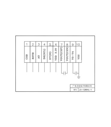 Дисплей LCD LX12864L1 LX12864P1 53*40мм синий (16371)