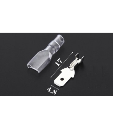 Клемма ножевая изолированная папа 4.8мм (14311)