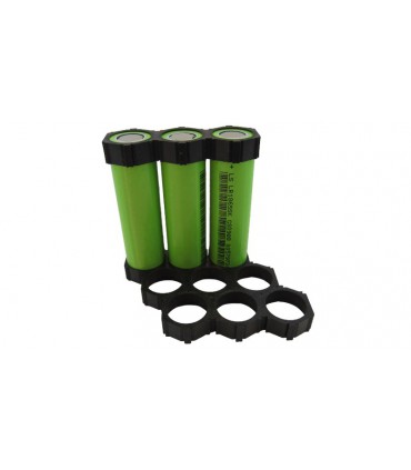 Холдер для аккумуляторов смещенный 3S 18650 2шт (18209)