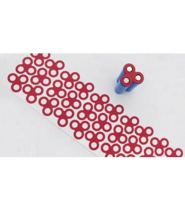 Бумажная изоляция на плюс трех аккумуляторов Li-Ion 18650 3шт (14472)