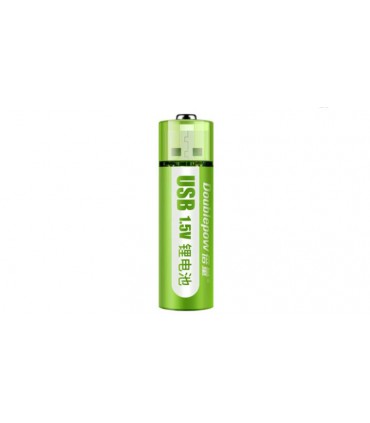 Аккумулятор заряд от usb Doublepow AA 14500 1.5V Li-Ion 1200mAh (17294)