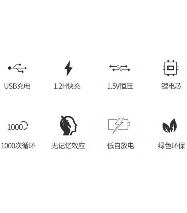 Аккумулятор заряд от usb Doublepow AA 14500 1.5V Li-Ion 1200mAh (17294)