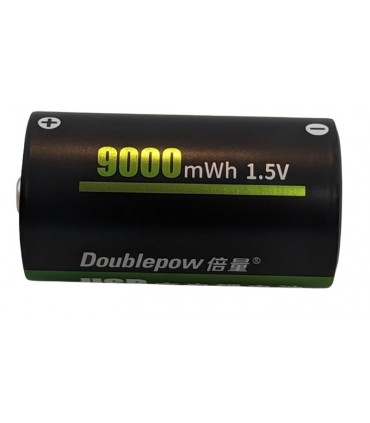 Аккумулятор R20 Doublepow заряд от micro usb Li-Ion 1.5V 9000mAh (17292)