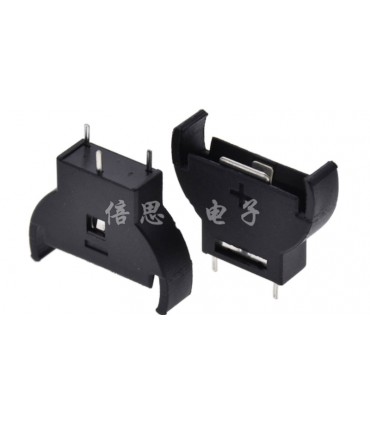 Вертикальный держатель батарейки таблетки 2032 3pin (19036)