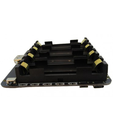 Держатель для четырех аккумуляторов 18650 v3 для Raspberry Pi 3 5V (17938)