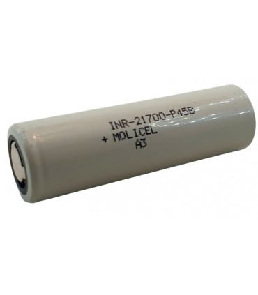 Аккумулятор LiIon 21700 3.7V Molicel INR21700-P45B 4500mAh (20195)