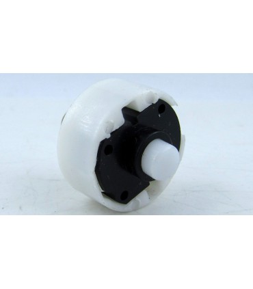 Кнопка для фонаря белая с фиксатором 20мм (18706)