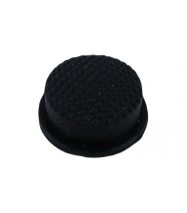 Водонепроницаемая защита кнопки 15.2мм силикон черный цвет (18727)