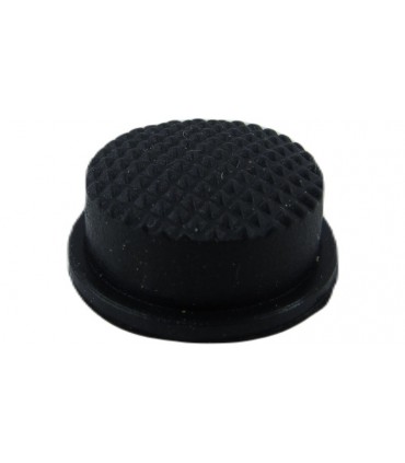 Водонепроницаемая защита кнопки 15.2мм силикон черный цвет (18727)