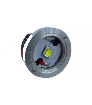 Светодиод с держателем фитиль фонарика 22.7мм T6 9W белый цвет (18709)