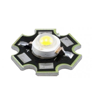 Светодиод LED на радиаторе 3W 6000-6500K белый (17137)