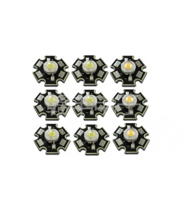 Светодиод LED на радиаторе 3W 6000-6500K белый (17137)