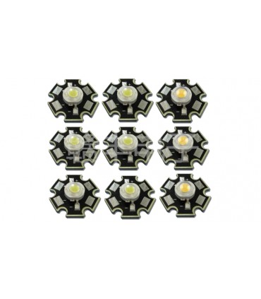 Светодиод LED на радиаторе 3W 1500-1600K красный (17138)