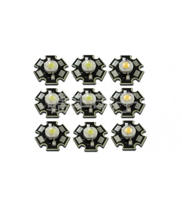 Светодиод LED на радиаторе 1W 1500-1600K красный (17130)