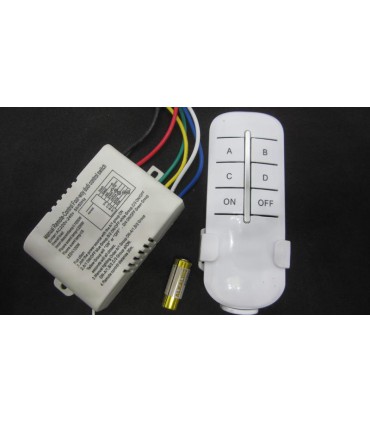 Дистанционное реле управления с пультом на 4 линии (11894)